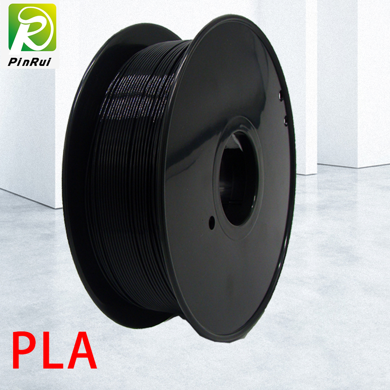 Pinrui Wysokiej jakości 1 kg 3D PLA drukarki włókno czarny kolor